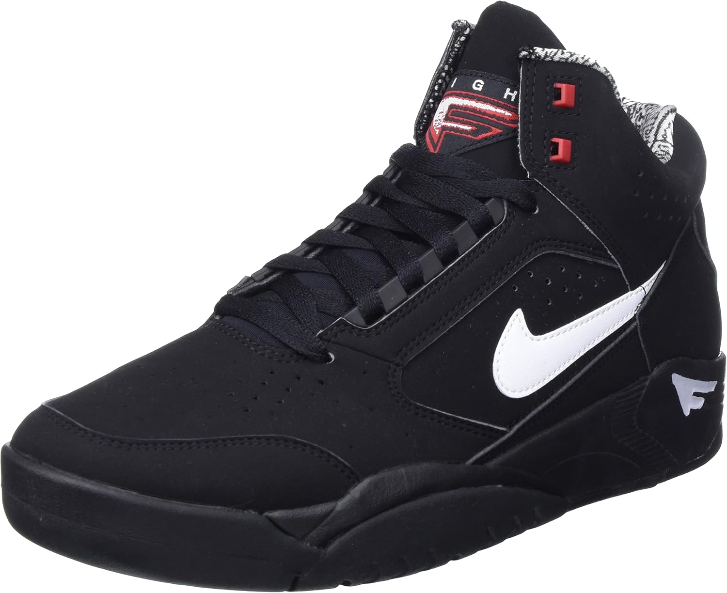 Мужские кроссовки Nike Air Flight Lite Mid, белый/черный/красный
Мужские кроссовки Nike Air Flight Lite Mid, белый/черный/красный