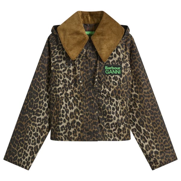 Barbour X ganni леопардовое пальто с капюшоном из вощеной ткани
Barbour X ganni леопардовое пальто с капюшоном из вощеной ткани