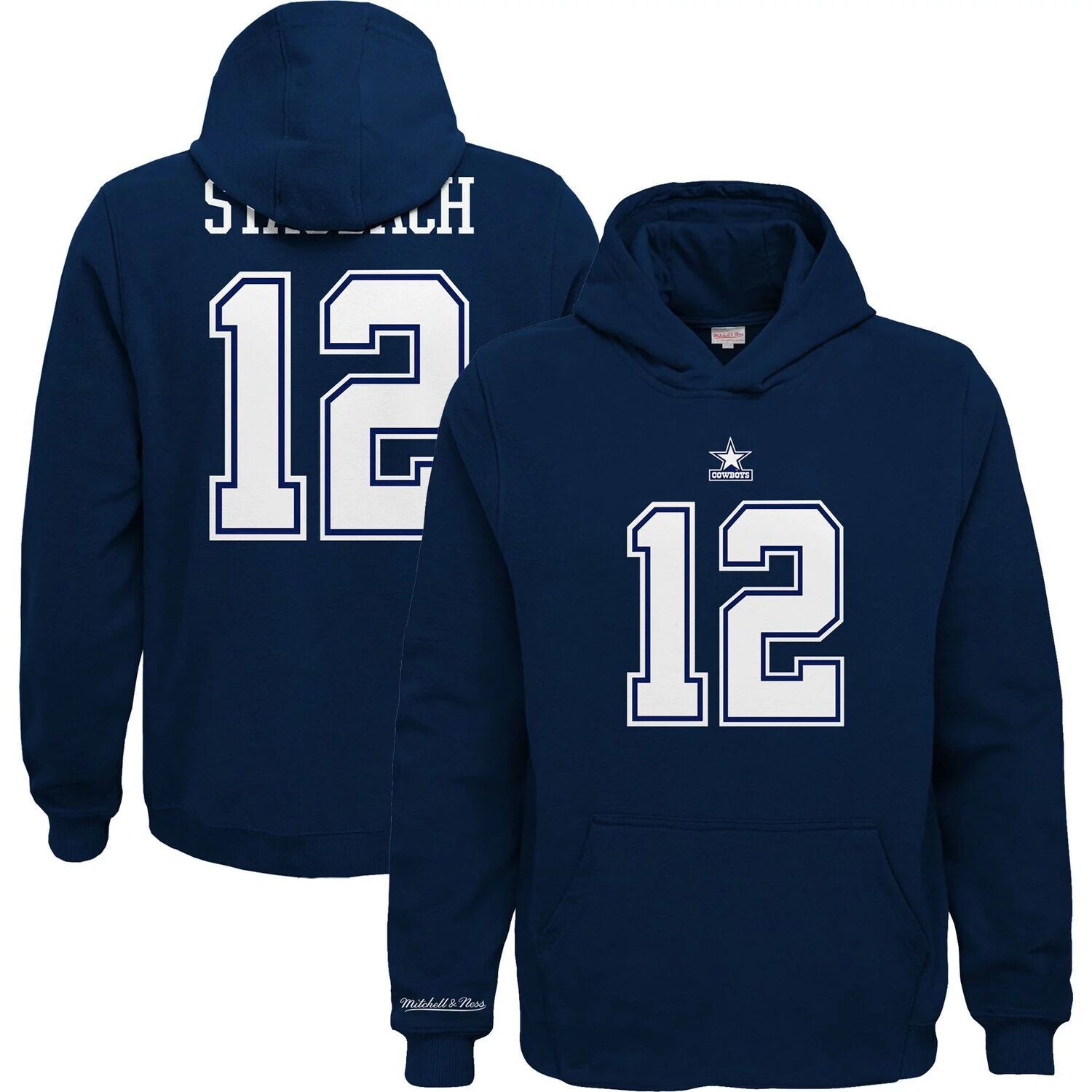 Молодежный пуловер с капюшоном Mitchell & Ness Navy Dallas Cowboys для пенсионеров с именем и номером игрока Unbranded
Молодежный пуловер с капюшоном Mitchell & Ness Navy Dallas Cowboys для пенсионеров с именем и номером игрока Unbranded