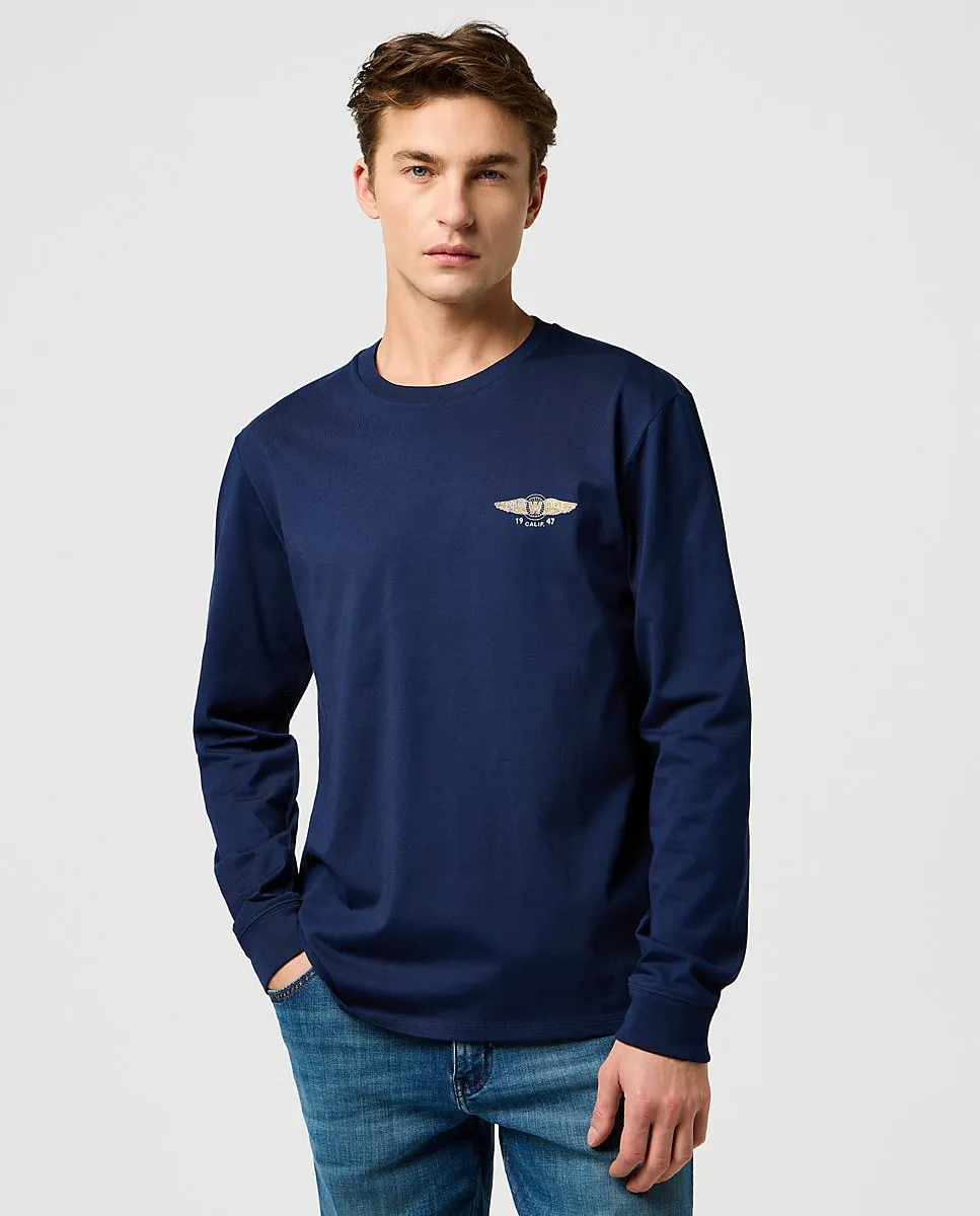 Мужская футболка с длинным рукавом Wrangler, темно-синий
Мужская футболка с длинным рукавом Wrangler, темно-синий