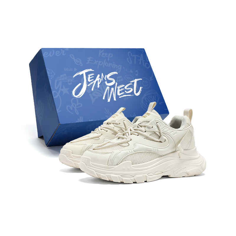 JEANSWEST Универсальные городские техно-кроссовки низкие унисекс для кампуса и пар, цвет Beige 
JEANSWEST Универсальные городские техно-кроссовки низкие унисекс для кампуса и пар, цвет Beige