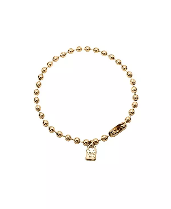 Ожерелье из крупных сферических бусин из металлического сплава, покрытого 18-каратным золотом Unode50, gold
Ожерелье из крупных сферических бусин из металлического сплава, покрытого 18-каратным золотом Unode50, gold