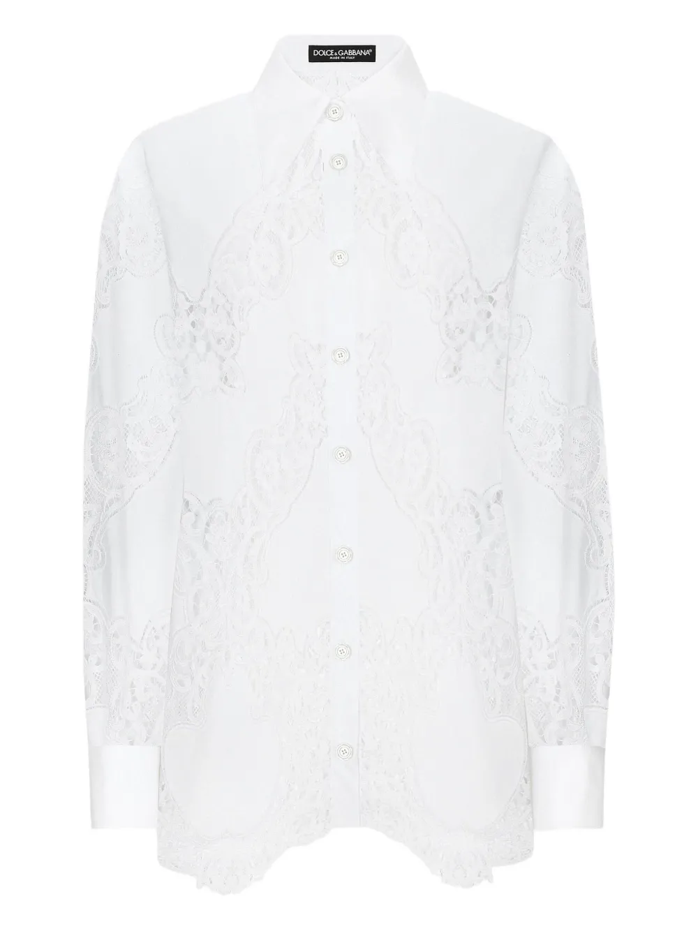 Поплиновая рубашка с цветочной вышивкой DOLCE & GABBANA, белый
Поплиновая рубашка с цветочной вышивкой DOLCE & GABBANA, белый