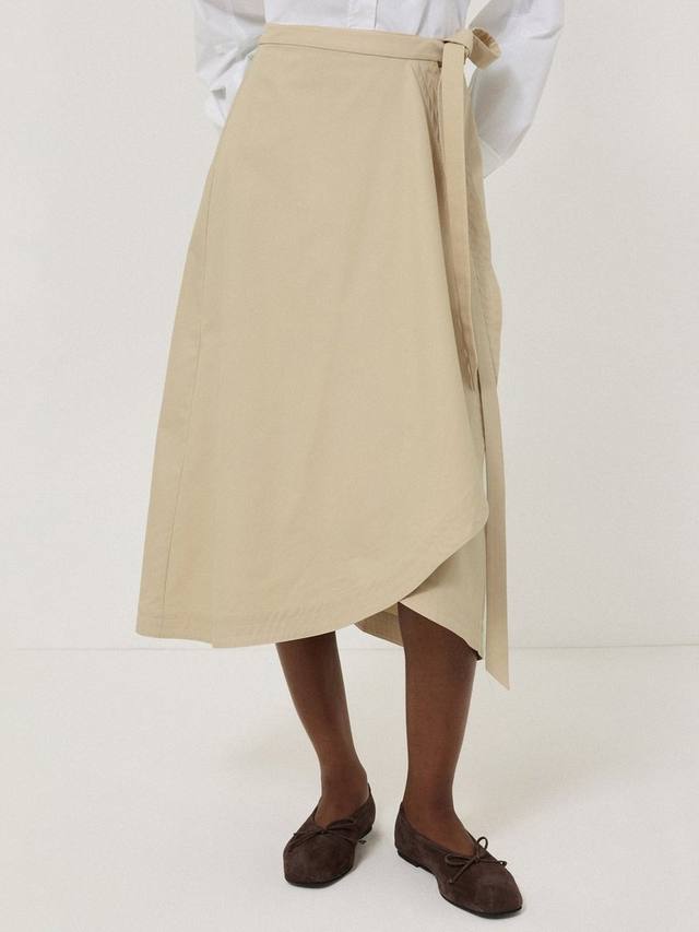 Хлопковая миди-юбка с запахом Jigsaw, Oatmeal
Хлопковая миди-юбка с запахом Jigsaw, Oatmeal