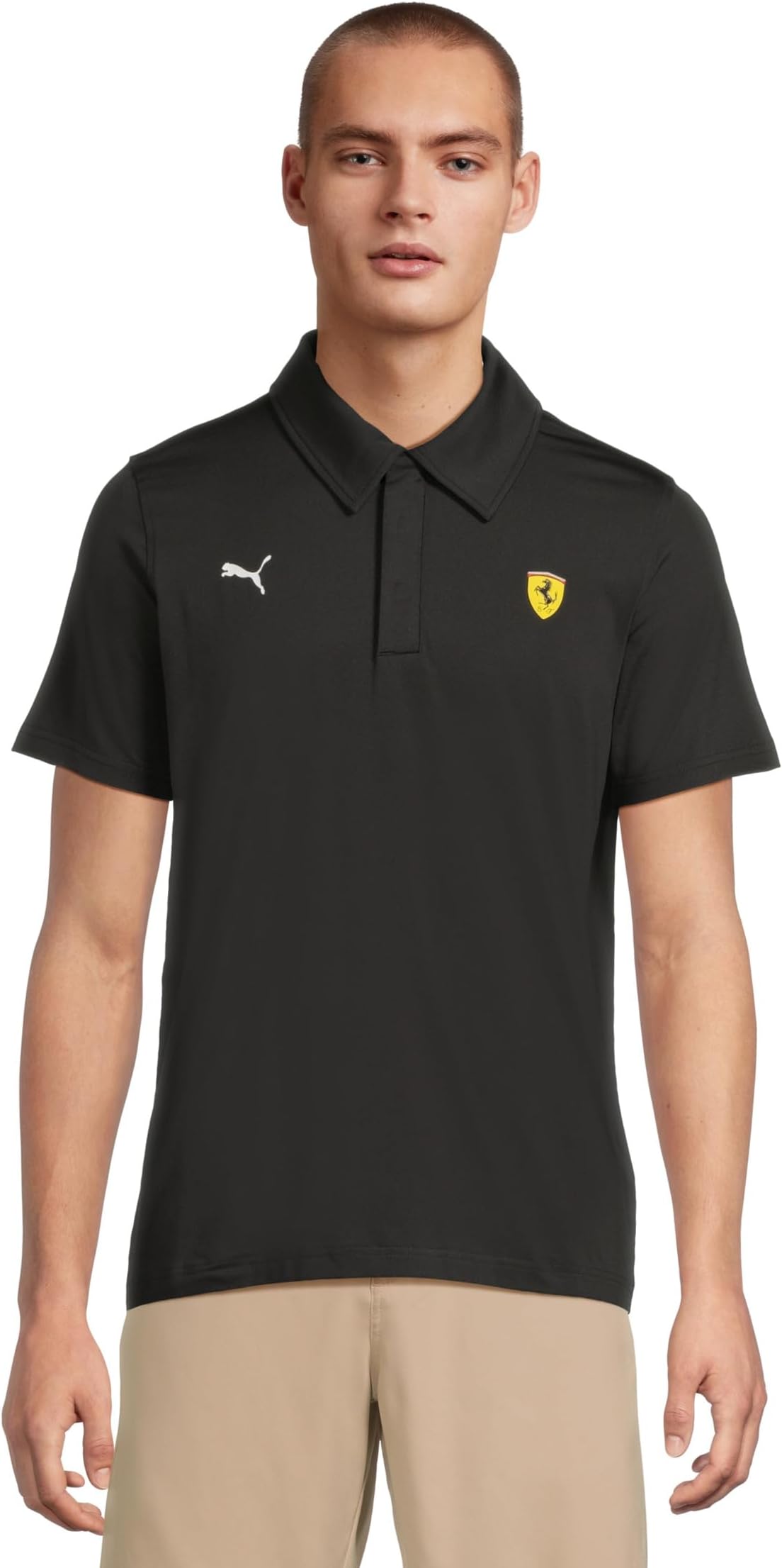 Поло PUMA Scuderia Ferrari Cloudspun Polo, цвет Puma Black 
Поло PUMA Scuderia Ferrari Cloudspun Polo, цвет Puma Black