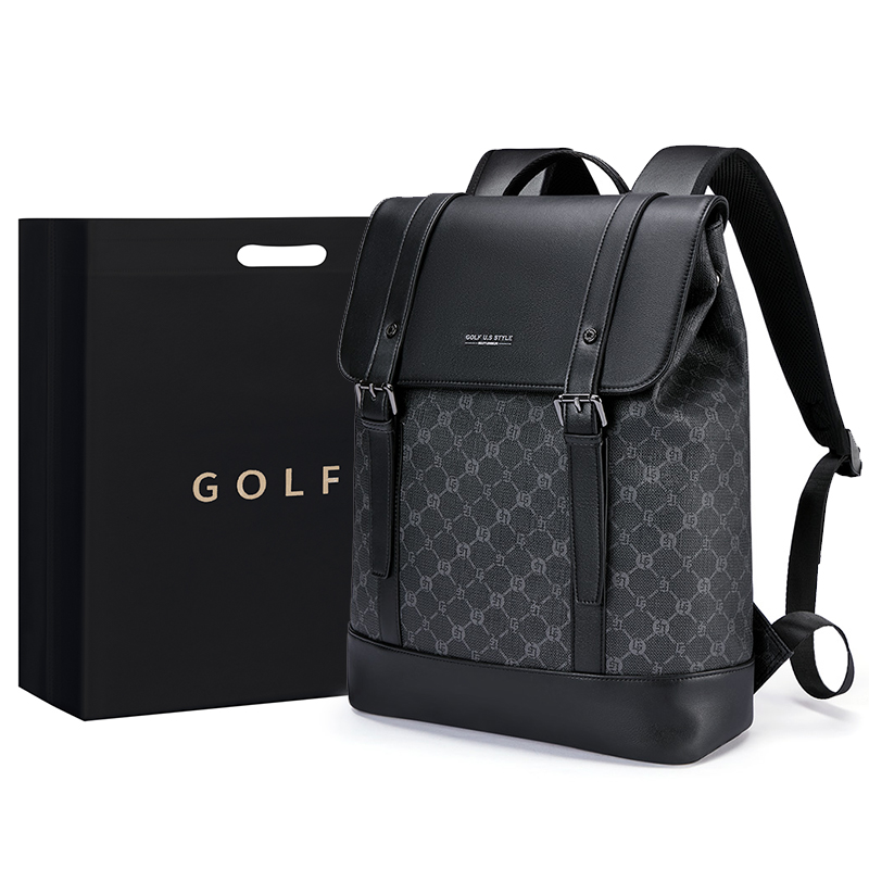 Рюкзак из ПВХ с искусственной кожей Большой размер Мужской Серый и черный GOLF
Рюкзак из ПВХ с искусственной кожей Большой размер Мужской Серый и черный GOLF
