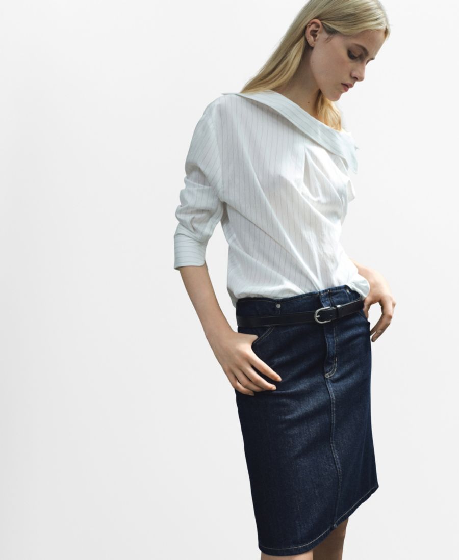 Женская джинсовая юбка миди MANGO, Open Blue
Женская джинсовая юбка миди MANGO, Open Blue