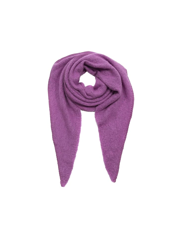 Уютный треугольный шарф букле из фиолетового материала Faera
Уютный треугольный шарф букле из фиолетового материала Faera