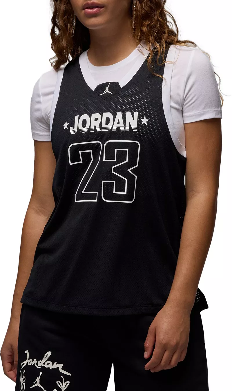 Женская майка Jordan 23 из джерси, черный
Женская майка Jordan 23 из джерси, черный