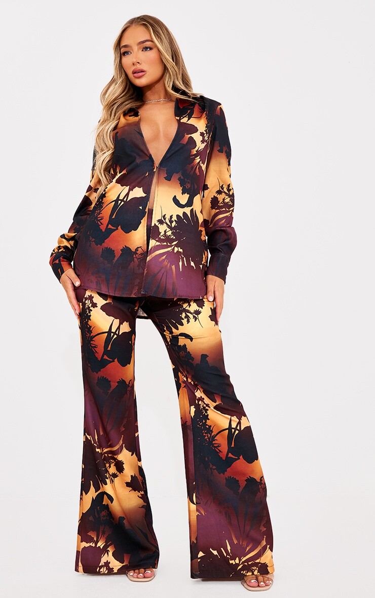PrettyLittleThing Коричневые широкие брюки с цветочным принтом омбре, Коричневый, PrettyLittleThing Коричневые широкие брюки с цветочным принтом омбре
PrettyLittleThing Коричневые широкие брюки с цветочным принтом омбре, Коричневый, PrettyLittleThing Коричневые широкие брюки с цветочным принтом омбре