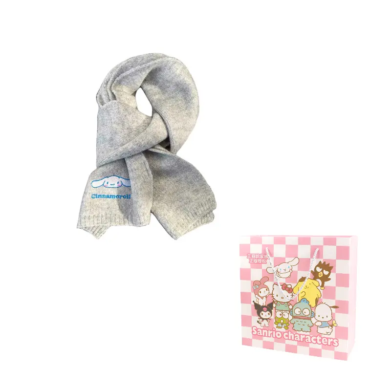 Sanrio Шерстяной шарф унисекс, Gray cinnamon dog
Sanrio Шерстяной шарф унисекс, Gray cinnamon dog