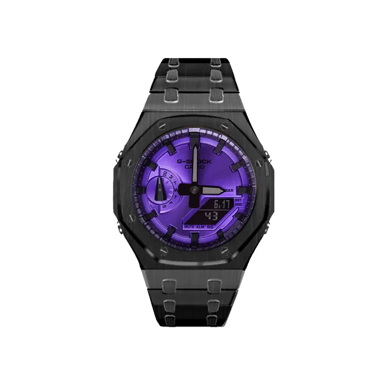 CASIO Часы Unisex Liquid Crystal/Analog Dual Display Series 48.5mm Purple Watch, Dark Night Phantom Full Forged Black
CASIO Часы Unisex Liquid Crystal/Analog Dual Display Series 48.5mm Purple Watch, Dark Night Phantom Full Forged Black