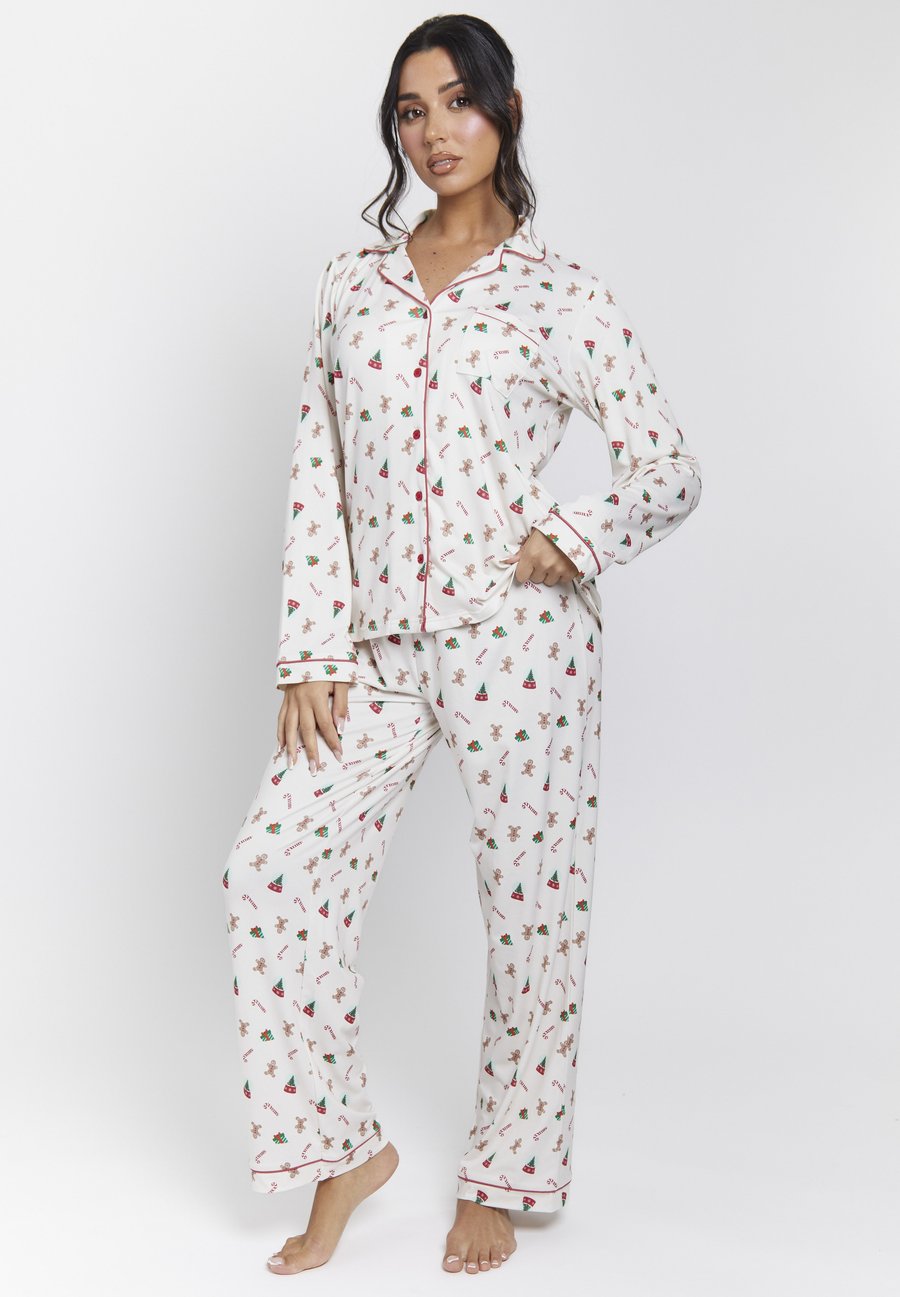 Пижамный комплект Loungeable CHRISTMAS GINGERBREAD PRINT, Cream/White
Пижамный комплект Loungeable CHRISTMAS GINGERBREAD PRINT, Cream/White
