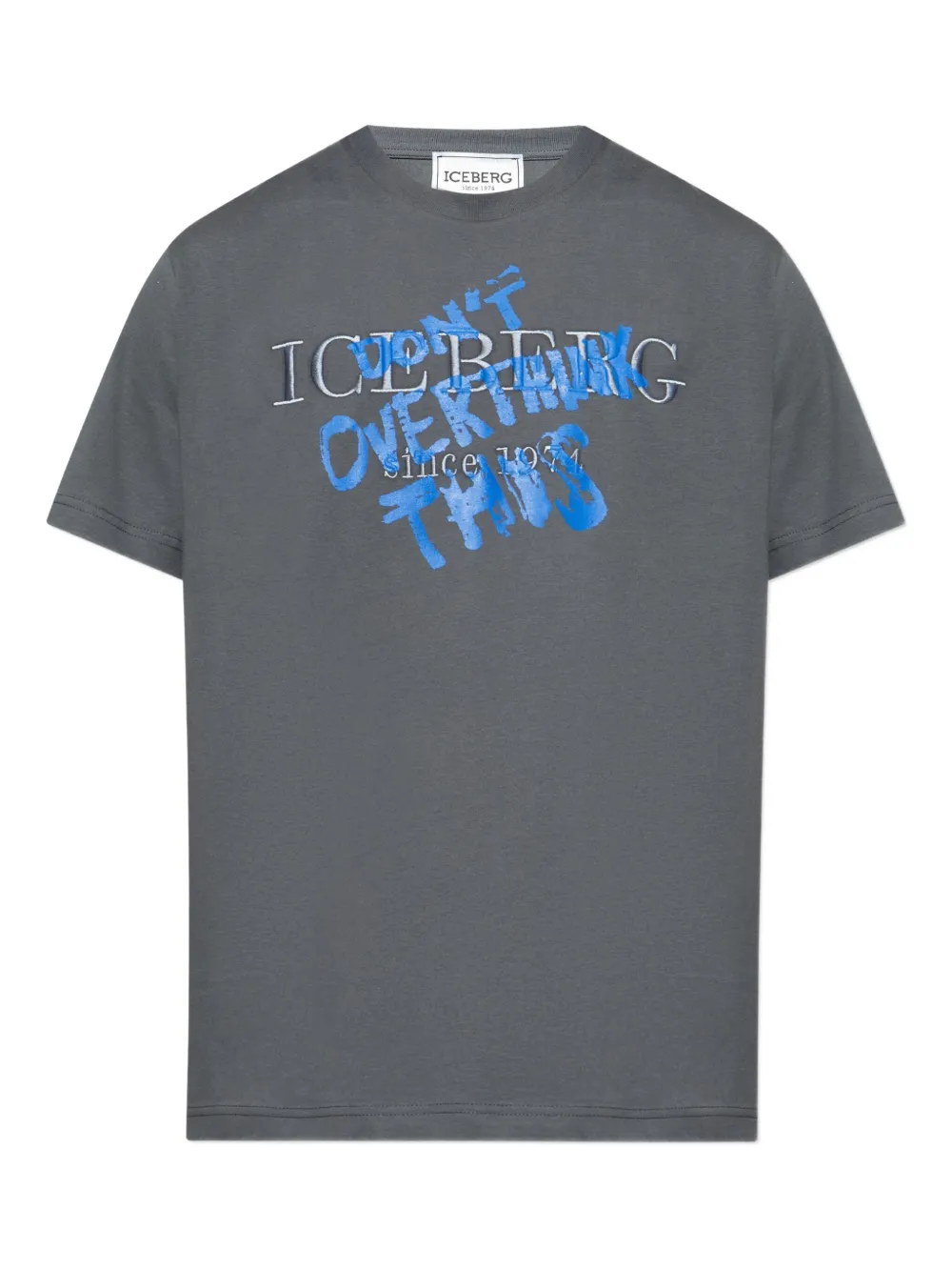 Футболка с вышитым логотипом и принтом в стиле граффити Iceberg, серый
Футболка с вышитым логотипом и принтом в стиле граффити Iceberg, серый