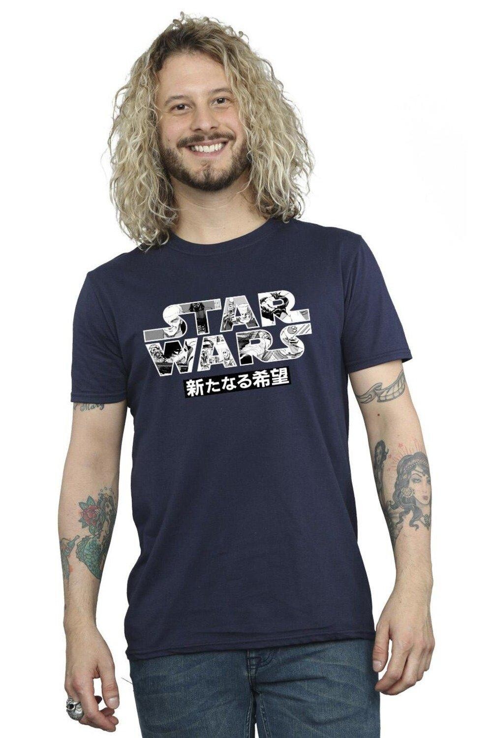 Футболка с логотипом Star Wars, темно-синий 
Футболка с логотипом Star Wars, темно-синий