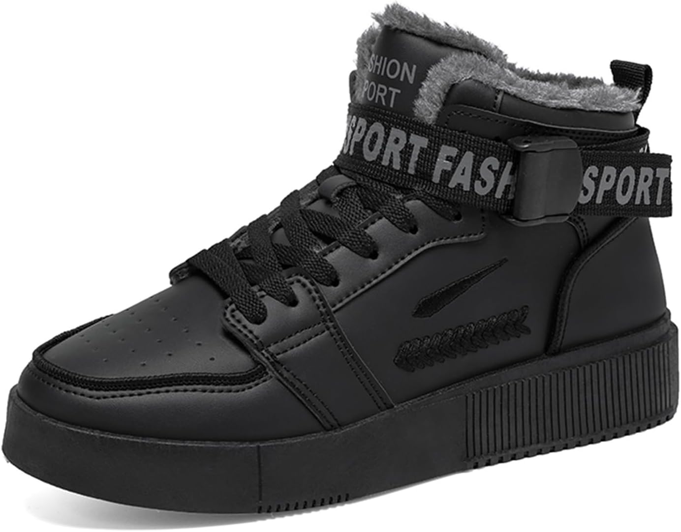 Мужские зимние кроссовки с меховой подкладкой, высокие, для скейтбординга, повседневная носка, теплые повседневные прогулочные обувь Spwagym, черный
Мужские зимние кроссовки с меховой подкладкой, высокие, для скейтбординга, повседневная носка, теплые повседневные прогулочные обувь Spwagym, черный