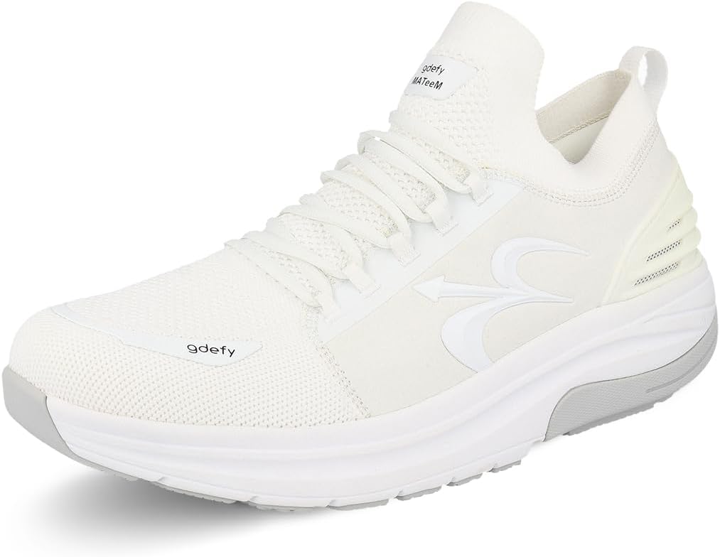 Мужские кроссовки GDEFY MATeeM Cross-Trainer - гибридные кроссовки VersoShock с доказанным эффектом облегчения боли и поддержкой Gravity Defyer, белый
Мужские кроссовки GDEFY MATeeM Cross-Trainer - гибридные кроссовки VersoShock с доказанным эффектом облегчения боли и поддержкой Gravity Defyer, белый