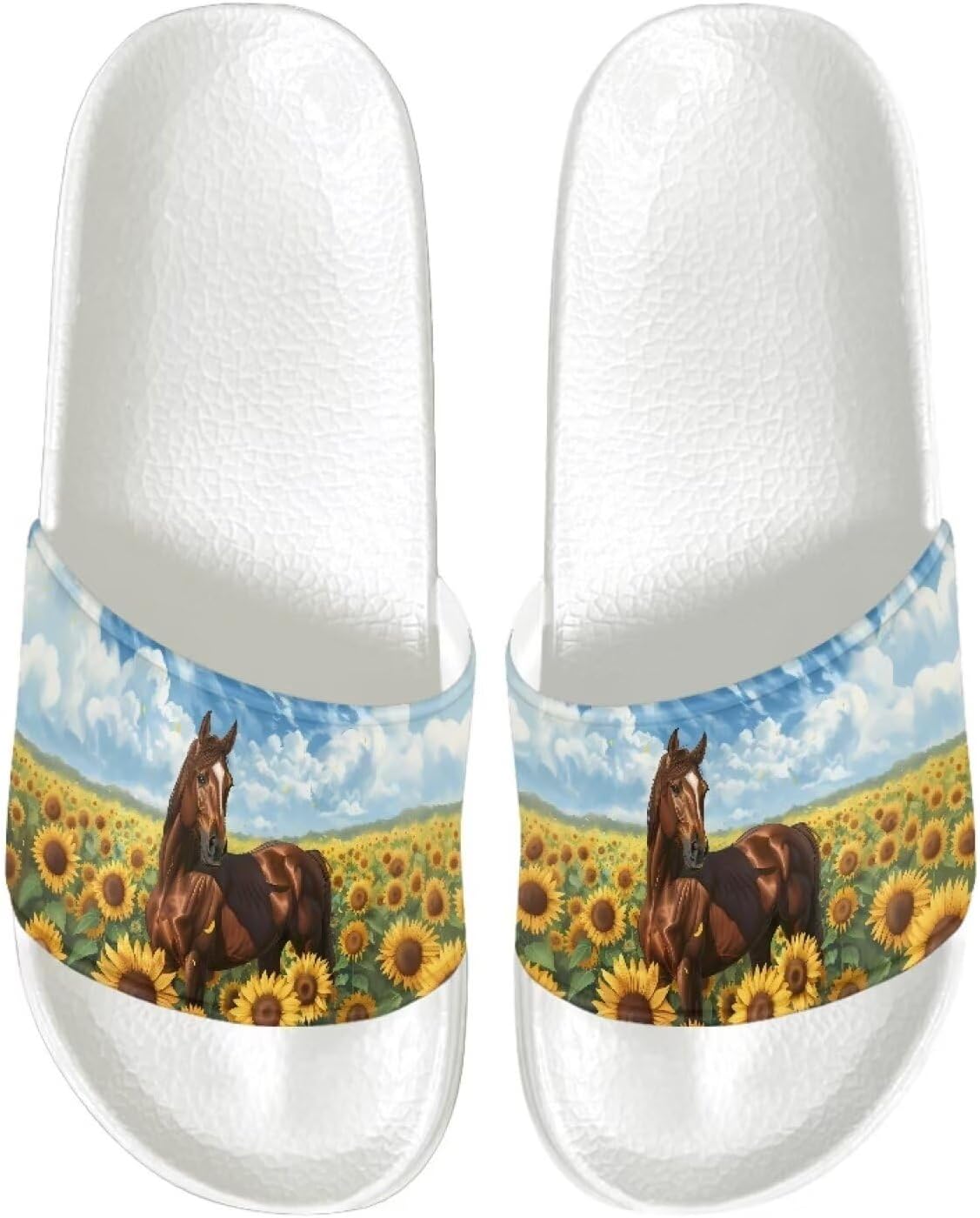Женские шлепанцы JUDENTIDOS, нескользящие летние тапочки для дома для девочек, шлепанцы на плоской подошве, Sunflower Horse
Женские шлепанцы JUDENTIDOS, нескользящие летние тапочки для дома для девочек, шлепанцы на плоской подошве, Sunflower Horse