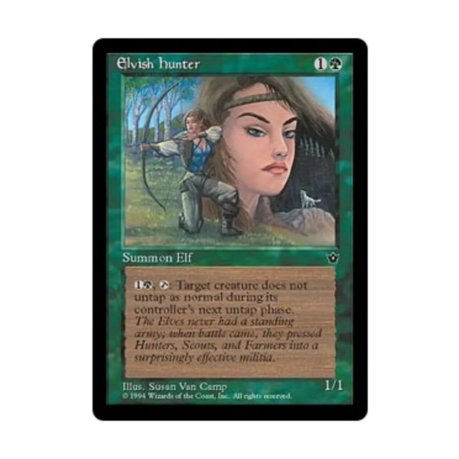 CCG Эльфийский Охотник - Вер. 3 (С3), MTG - Fallen Empires 
CCG Эльфийский Охотник - Вер. 3 (С3), MTG - Fallen Empires