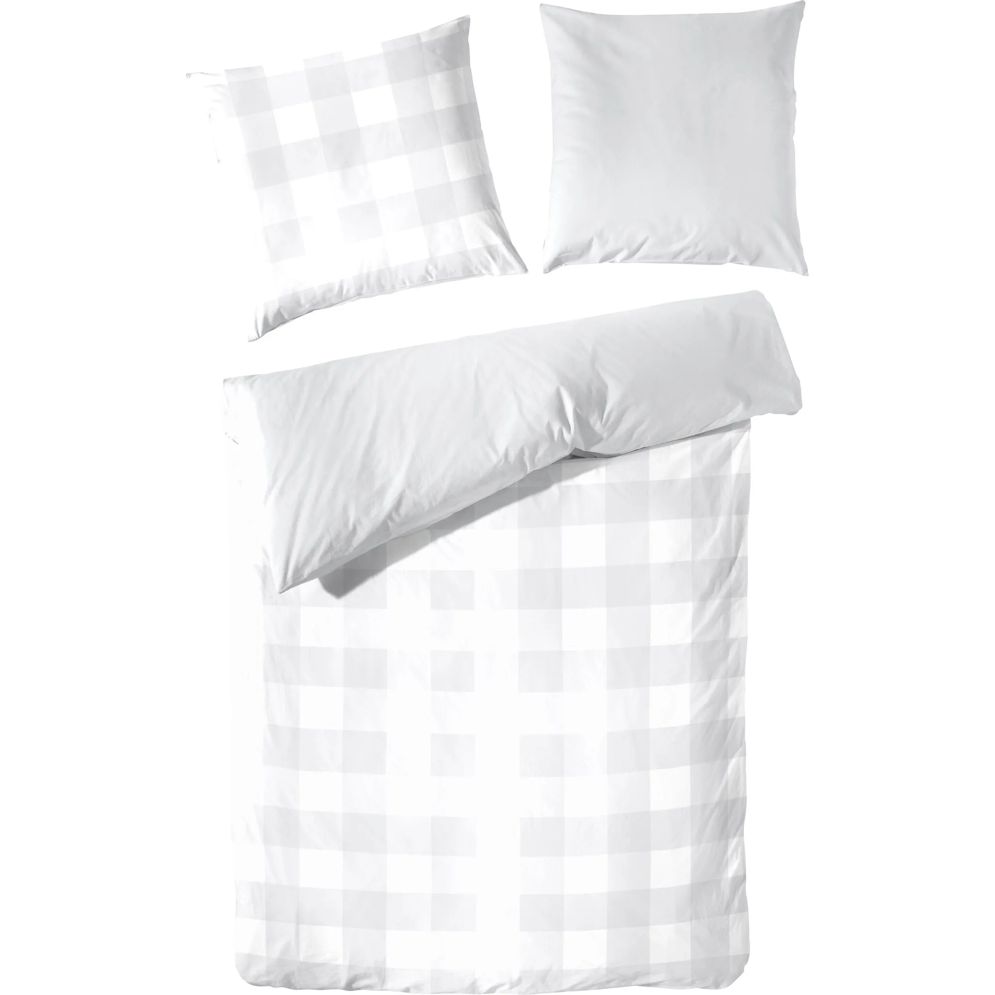 Постельное белье Primera «Basic Percale» в современном клетчатом дизайне, белый/серый
Постельное белье Primera «Basic Percale» в современном клетчатом дизайне, белый/серый
