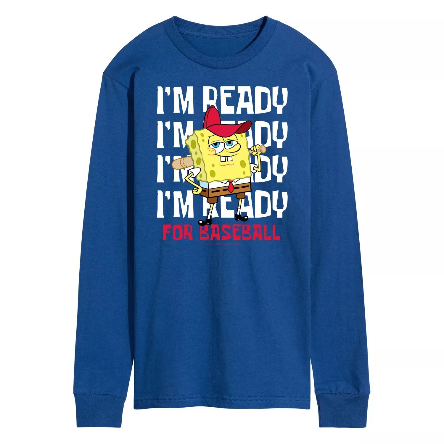 Мужская футболка Nickelodeon SpongeBob SquarePants Ready For Baseball с длинными рукавами и рисунком
Мужская футболка Nickelodeon SpongeBob SquarePants Ready For Baseball с длинными рукавами и рисунком