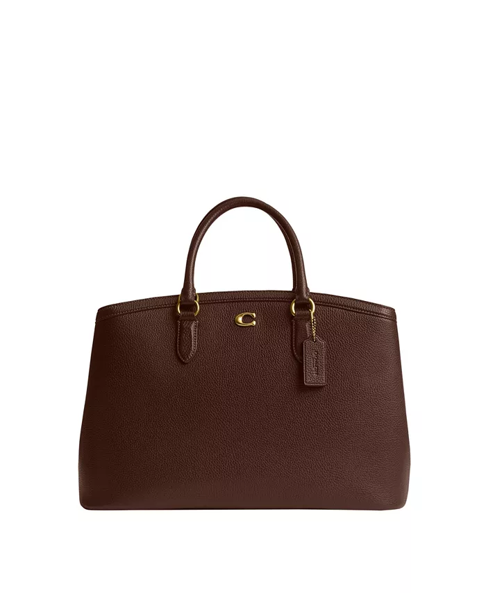 Легендарная большая сумка-тоут из зерненой кожи 35 COACH, коричневый
Легендарная большая сумка-тоут из зерненой кожи 35 COACH, коричневый