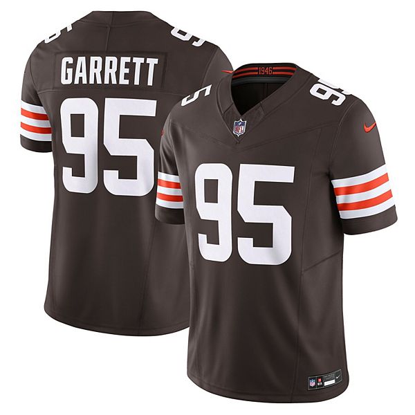 Футболка Cleveland Browns Myles Garrett Vapor FUSE Limited, коричневая Nike
Футболка Cleveland Browns Myles Garrett Vapor FUSE Limited, коричневая Nike