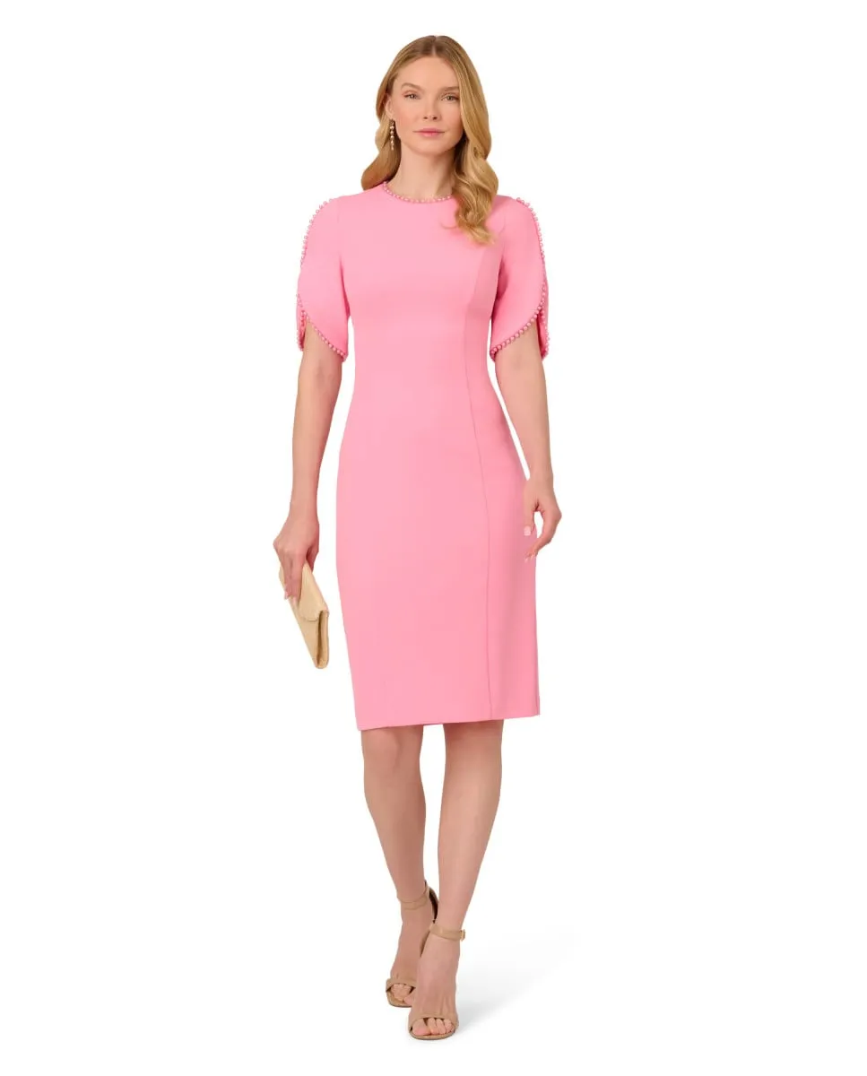 Платье с жемчугом на шее и рукавах Adrianna Papell, розовый
Платье с жемчугом на шее и рукавах Adrianna Papell, розовый