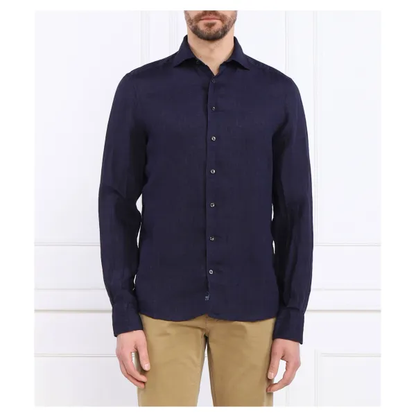 Льняная рубашка узкого кроя Stenströms, синий
Льняная рубашка узкого кроя Stenströms, синий