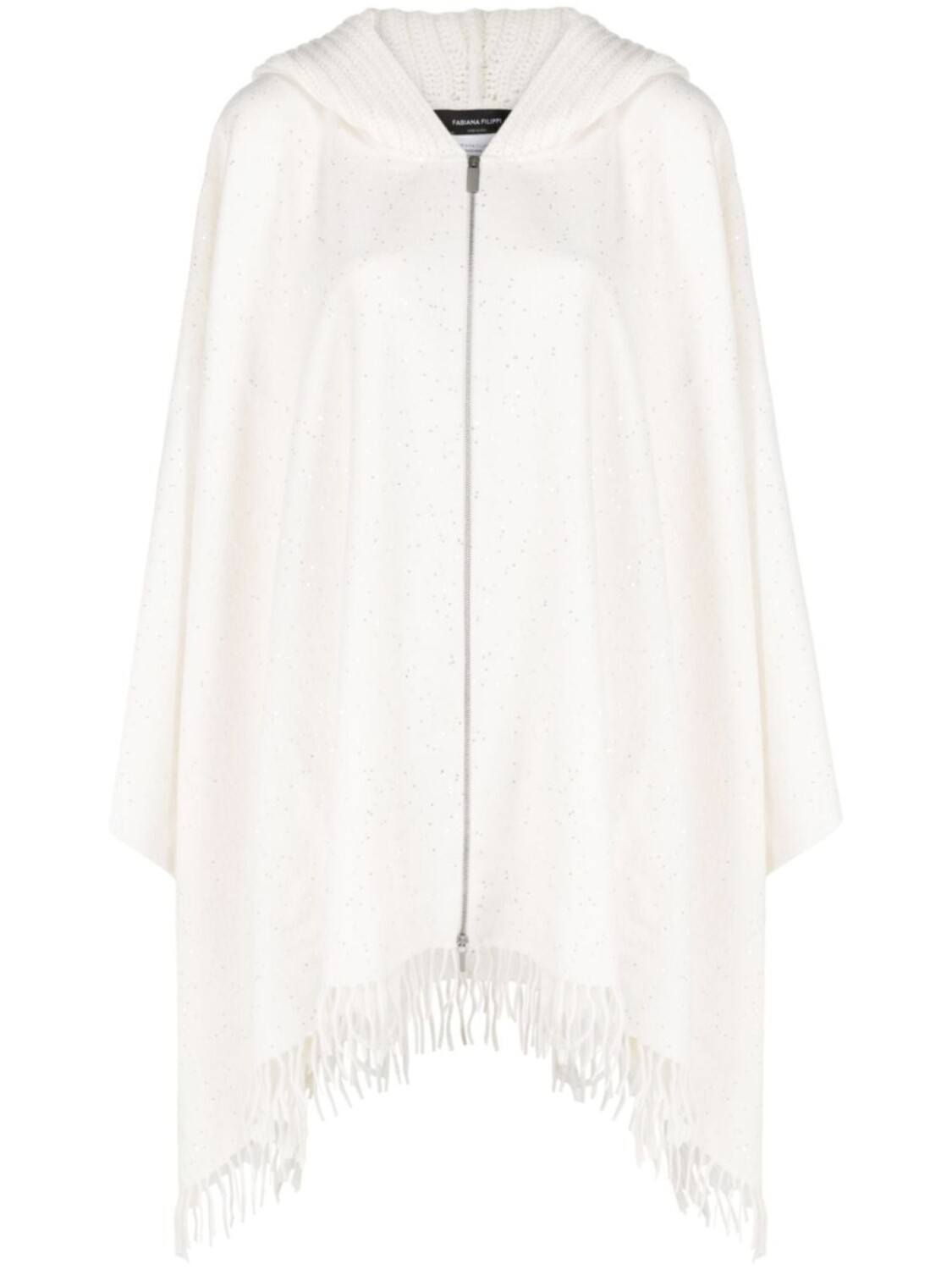 Вязаная накидка на молнии Fabiana Filippi, белый
Вязаная накидка на молнии Fabiana Filippi, белый