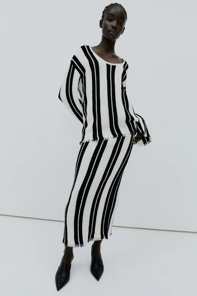 Вязаная юбка H&M, черный
Вязаная юбка H&M, черный