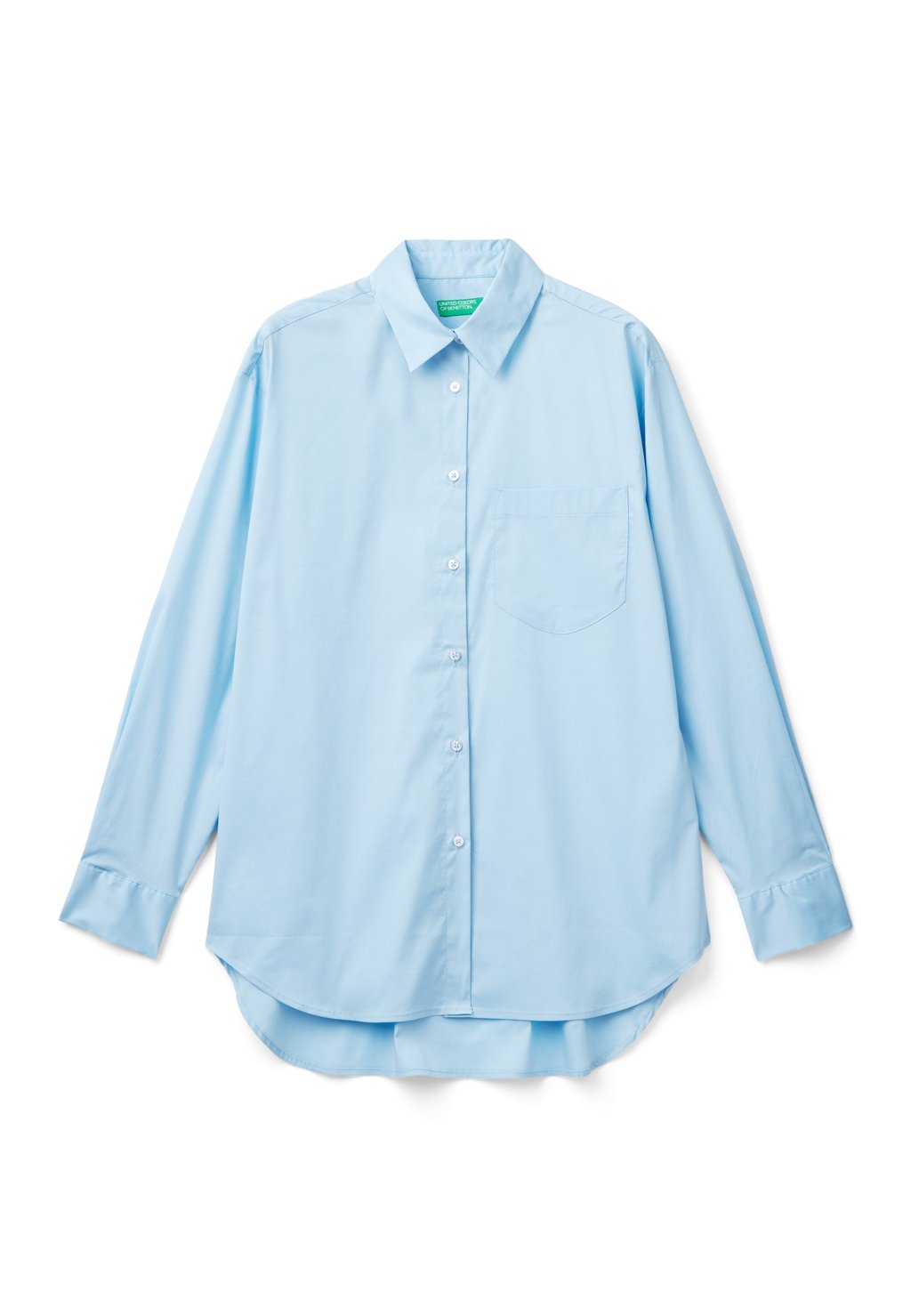Блузка на пуговицах WITH POINTED COLLAR LONG CUFFED SLEEVES SLIGHTLY DROPPED SHOULDER FRONT AND BACK YOKE FRONT FASTENING United Colors of Benetton, синий
Блузка на пуговицах WITH POINTED COLLAR LONG CUFFED SLEEVES SLIGHTLY DROPPED SHOULDER FRONT AND BACK YOKE FRONT FASTENING United Colors of Benetton, синий
