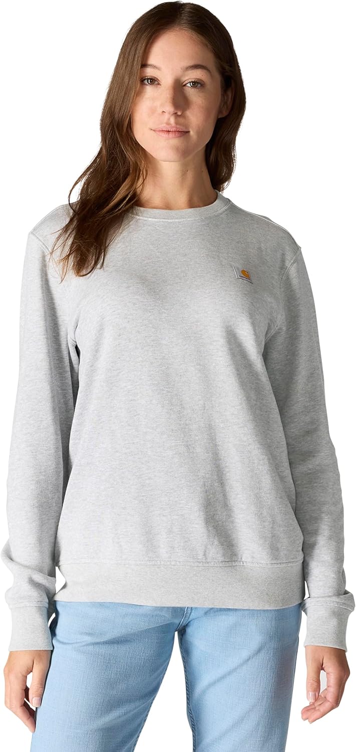 Carhartt женская толстовка с круглым вырезом Relaxed Fit Midweight French Terry, Heather Gray
Carhartt женская толстовка с круглым вырезом Relaxed Fit Midweight French Terry, Heather Gray