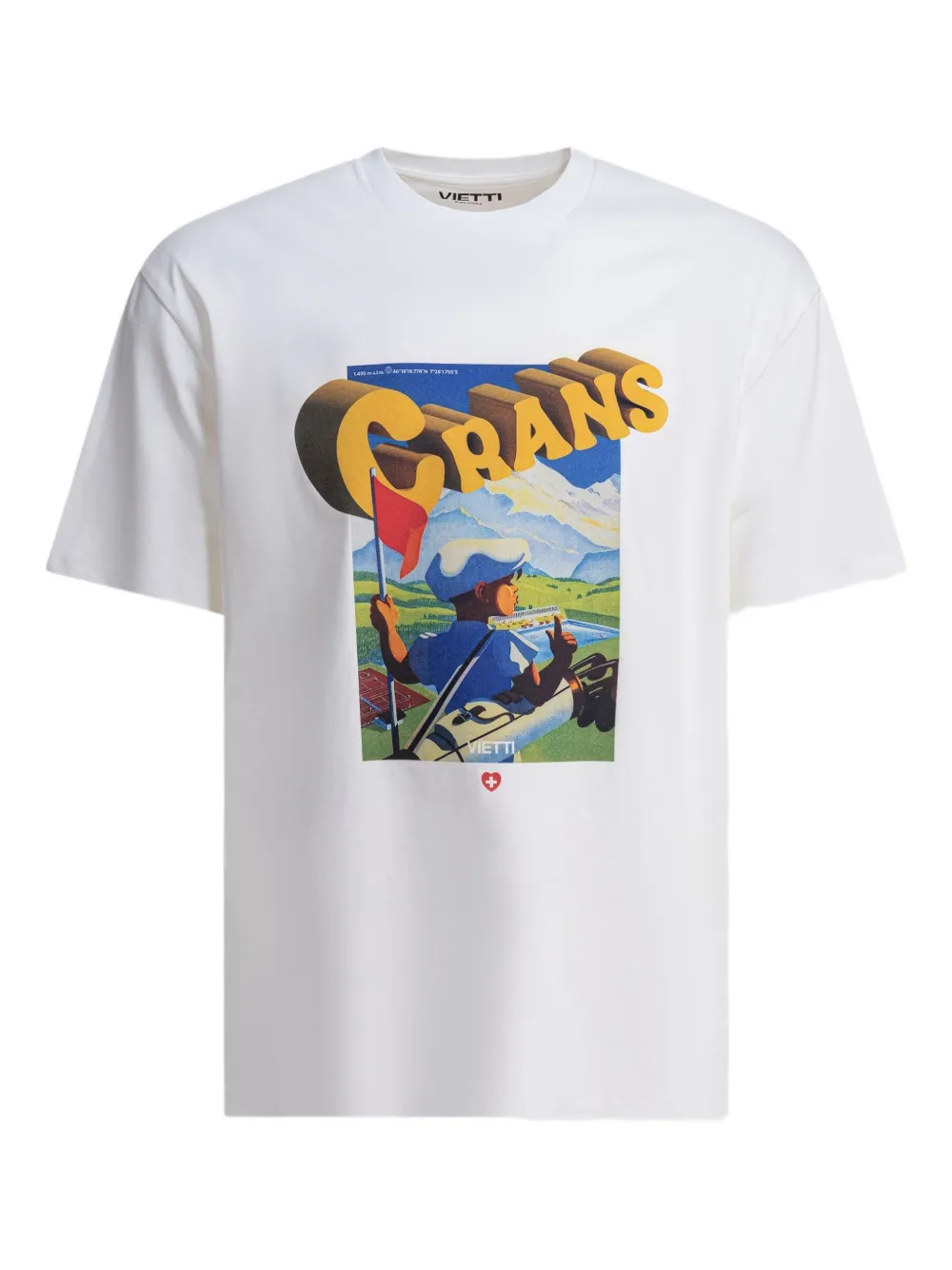 Футболка Poster Crans VIETTI MERCHANDISE, белый 
Футболка Poster Crans VIETTI MERCHANDISE, белый