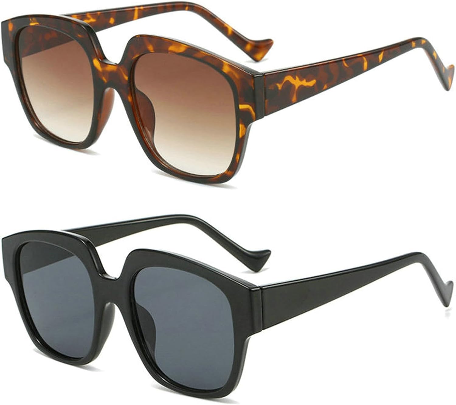 Willochra Модные квадратные женские солнцезащитные очки с градиентным покрытием UV400, винтажные мужские солнцезащитные очки с широкими дужками, трендовые солнцезащитные очки с леопардовым принтом, 2pcs-black&leopard
Willochra Модные квадратные женские солнцезащитные очки с градиентным покрытием UV400, винтажные мужские солнцезащитные очки с широкими дужками, трендовые солнцезащитные очки с леопардовым принтом, 2pcs-black&leopard