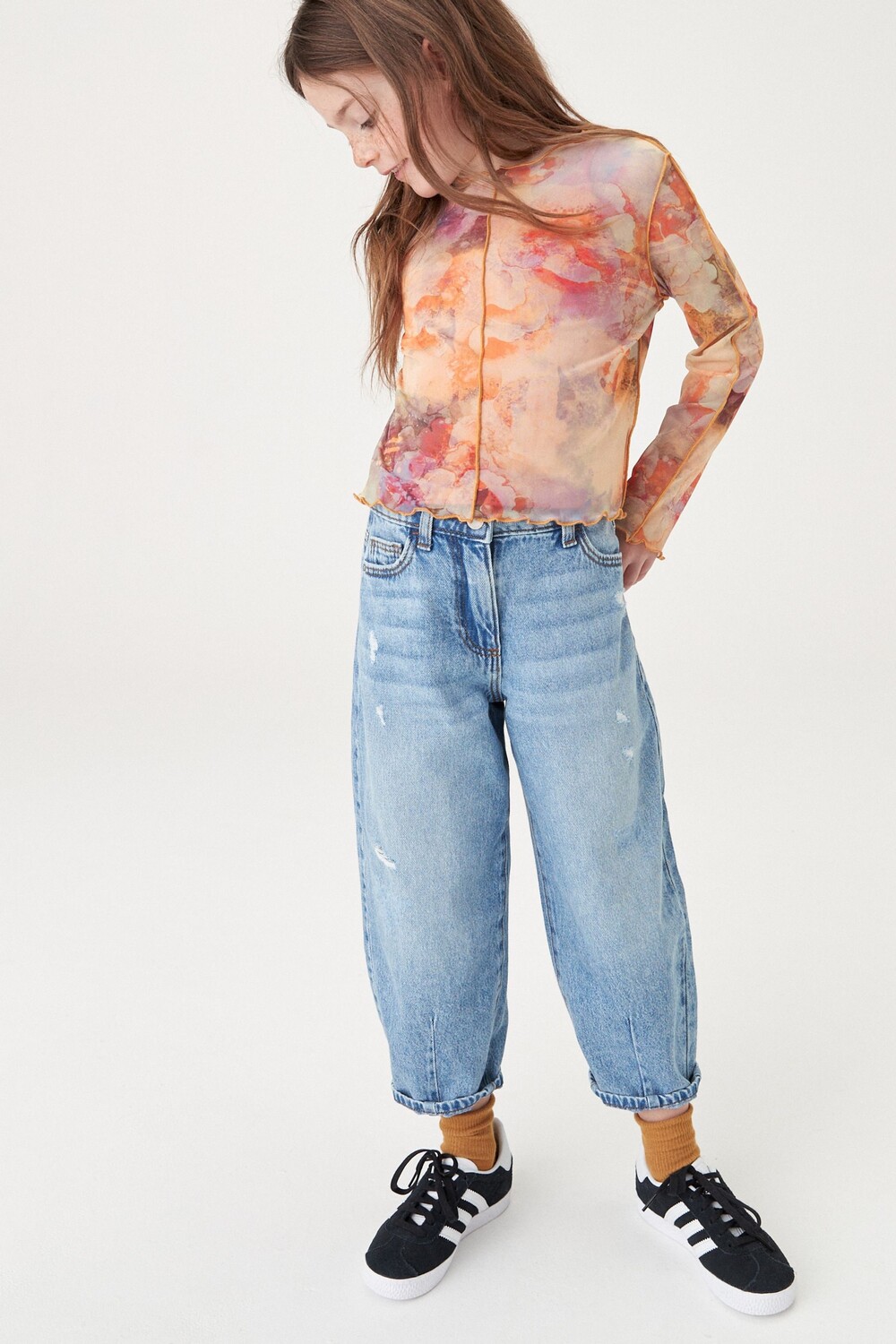 Джинсы с пышными штанинами (3–16 лет) Next, синий 
Джинсы с пышными штанинами (3–16 лет) Next, синий