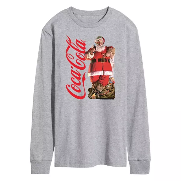Мужская футболка с длинным рукавом и принтом Санта-Клауса в винтажном стиле Coca-Cola Licensed Character, серый
Мужская футболка с длинным рукавом и принтом Санта-Клауса в винтажном стиле Coca-Cola Licensed Character, серый