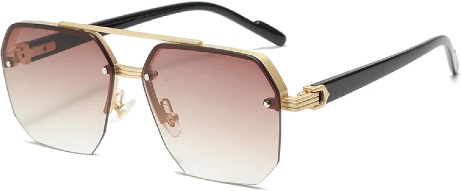 Безободковые модные солнцезащитные очки для женщин и мужчин, повседневные очки с градиентным переходом цвета для летнего отдыха на природе, пляжа, вечеринки, защита от УФ-излучения UV400 TKKTLLT, Kp1887-c2
Безободковые модные солнцезащитные очки для женщин и мужчин, повседневные очки с градиентным переходом цвета для летнего отдыха на природе, пляжа, вечеринки, защита от УФ-излучения UV400 TKKTLLT, Kp1887-c2