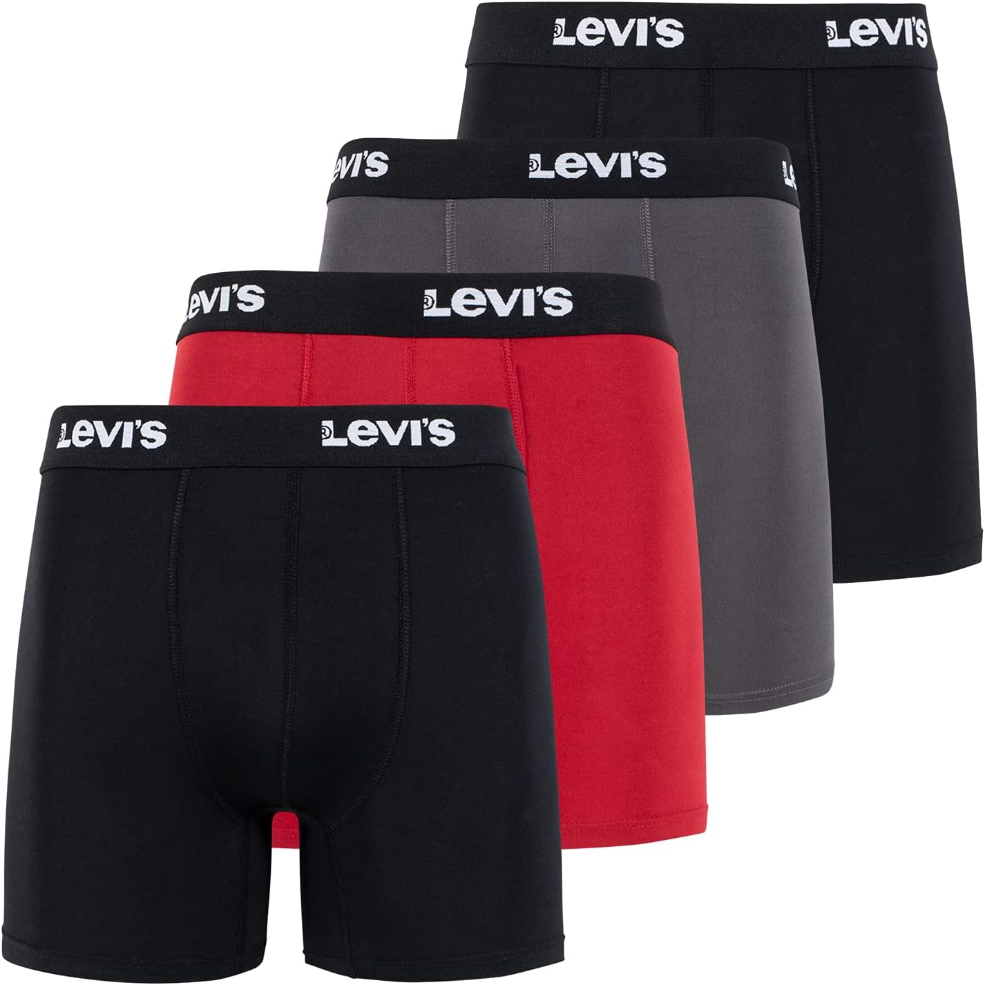 Мужские трусы-боксеры Levi's из микрофибры, ультрамягкие, 4 шт., 2 Black/Grey/Red
Мужские трусы-боксеры Levi's из микрофибры, ультрамягкие, 4 шт., 2 Black/Grey/Red