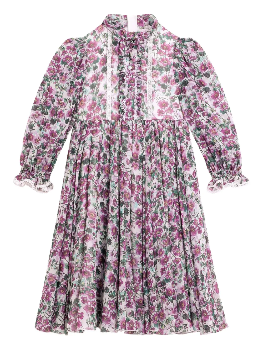 Платье с оборками и цветочным принтом Dolce & Gabbana Kids, розовый
Платье с оборками и цветочным принтом Dolce & Gabbana Kids, розовый