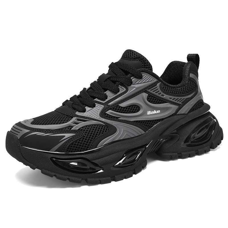BAKE Скользоустойчивые и дышащие массивные низкие кроссовки мужские - черные, цвет Black
BAKE Скользоустойчивые и дышащие массивные низкие кроссовки мужские - черные, цвет Black