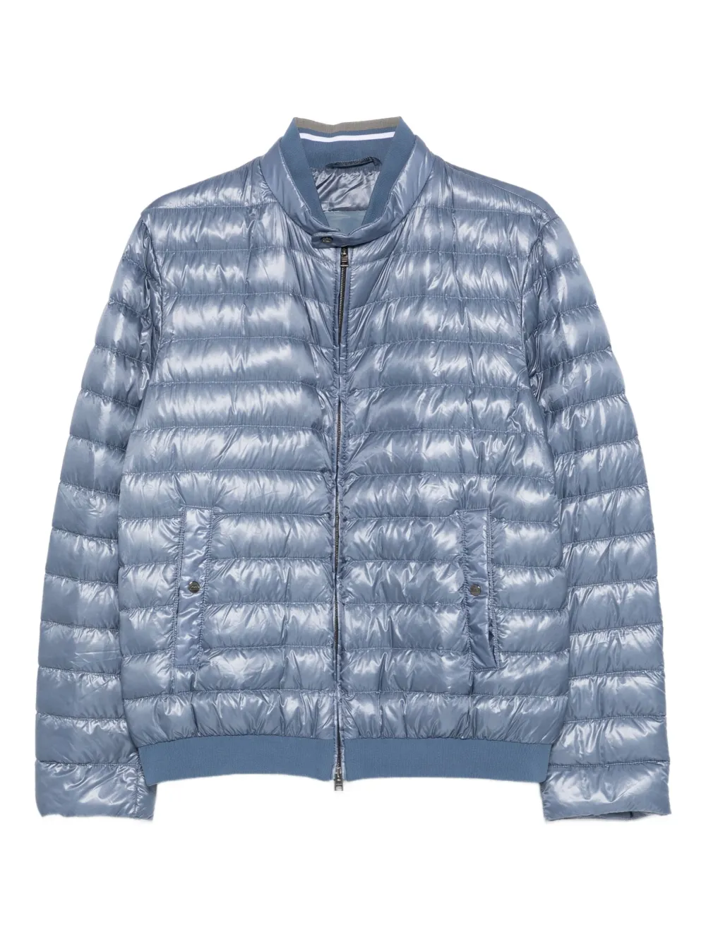 Стеганая куртка на молнии Herno, синий 
Стеганая куртка на молнии Herno, синий