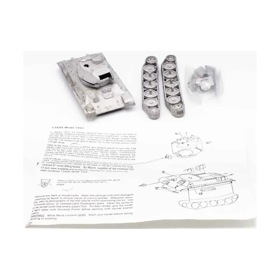 Т34/85 №1, Historical Miniatures - Loose Miniatures (15mm) (SHQ Miniatures)
Т34/85 №1, Historical Miniatures - Loose Miniatures (15mm) (SHQ Miniatures)