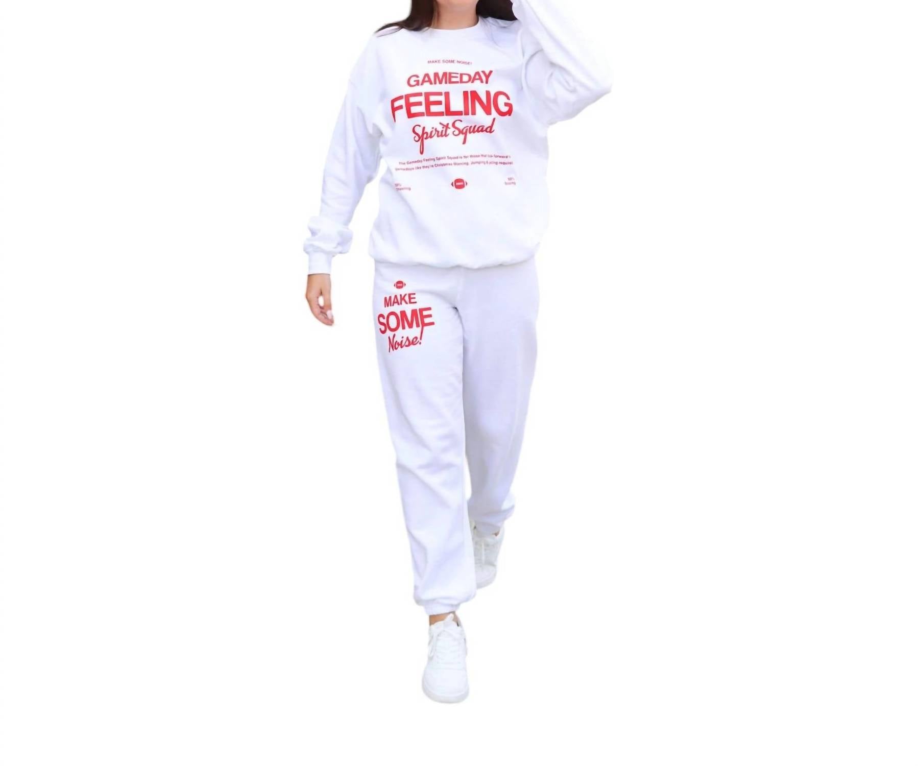 Свитшот Gameday Feeling белого цвета CHARLIE SOUTHERN 
Свитшот Gameday Feeling белого цвета CHARLIE SOUTHERN