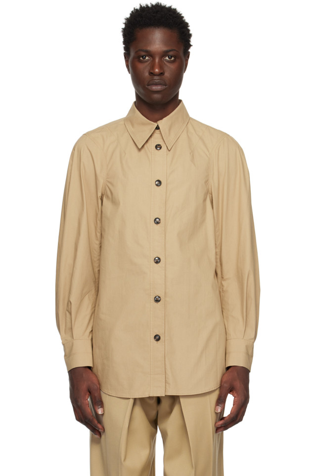 эксклюзивная бежевая рубашка Ssense Low Classic, цвет incense
эксклюзивная бежевая рубашка Ssense Low Classic, цвет incense