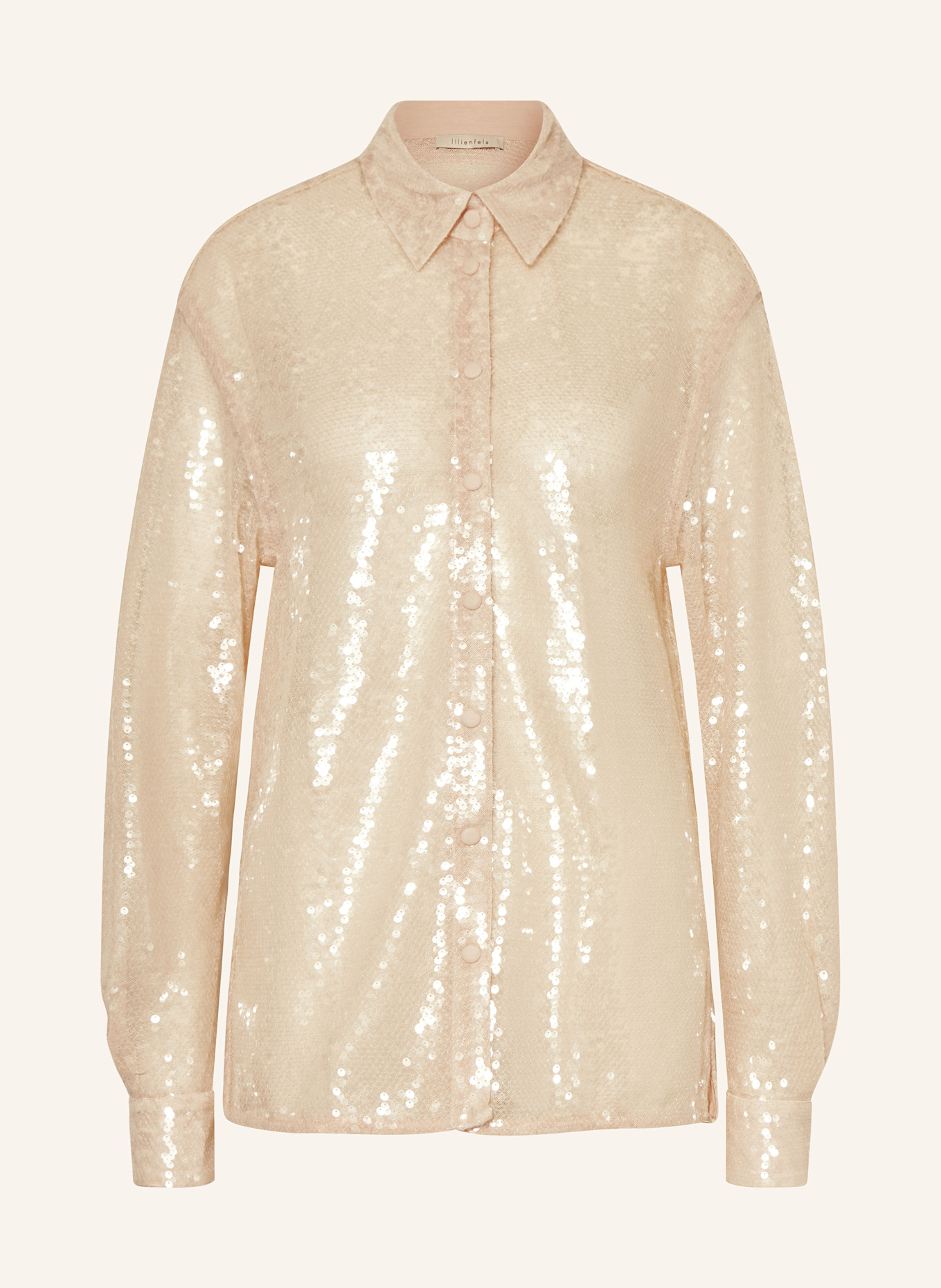 Блузка-Рубашка с пайетками Lilienfels, бежевый 
Блузка-Рубашка с пайетками Lilienfels, бежевый