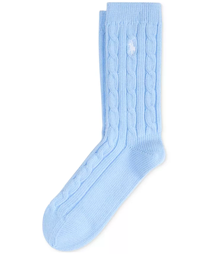 Женские носки с ажурной вязкой Polo Ralph Lauren, синий 
Женские носки с ажурной вязкой Polo Ralph Lauren, синий