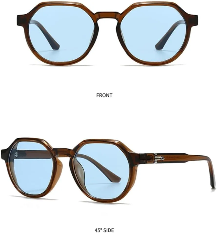 Солнцезащитные очки для мужчин и женщин - защита UV400 - круглая оправа, черные линзы, для занятий спортом на открытом воздухе и вождения LXLHWN, Tyj510-1
Солнцезащитные очки для мужчин и женщин - защита UV400 - круглая оправа, черные линзы, для занятий спортом на открытом воздухе и вождения LXLHWN, Tyj510-1