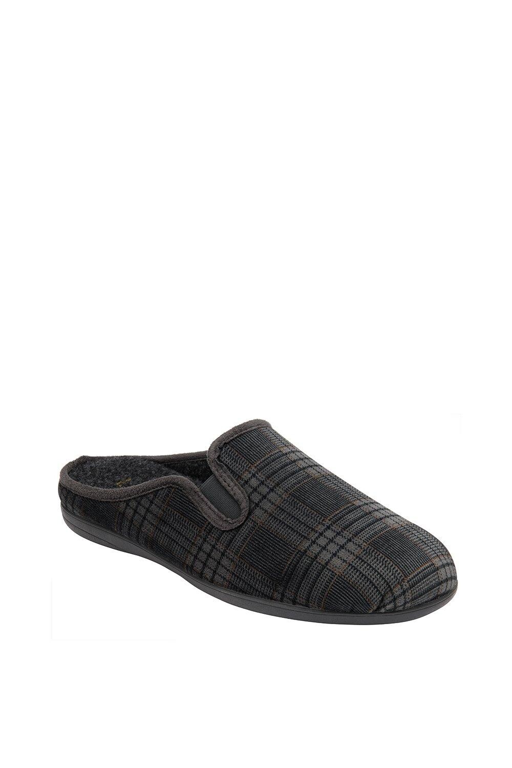 Тапочки-мюли в клетку 'Rickardo' Lotus, серый 
Тапочки-мюли в клетку 'Rickardo' Lotus, серый