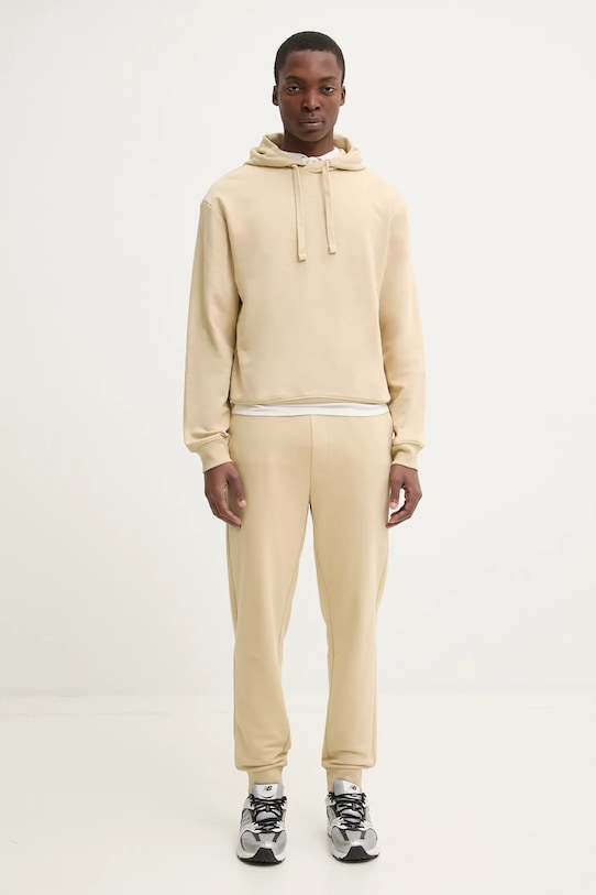 Хлопковый спортивный костюм Hugo, бежевый
Хлопковый спортивный костюм Hugo, бежевый